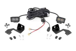Rough Country - 72122 | Rough Country LED Ditch Light Kit For Suzuki Jimny | Black Series Slim Aux Lights - Image 4