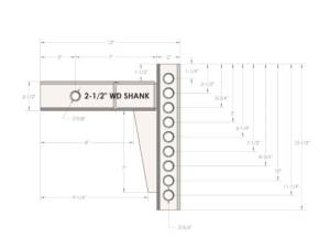 Cognito Motorsports - WD25SHANK | Cognito BulletProof 2.5 inches Weight Distribution Shank - Image 7