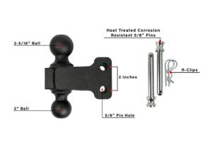 Cognito Motorsports - MDDUALBALL | Cognito BulletProof Medium Duty 2 inches & 2-5/16 inches Dual Ball - Image 2