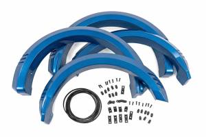 F-F320210A-E9 | Rough Country SF1 Fender Flares For Ford F-150 / F-150 Tremor 2WD/4WD | Argon Blue