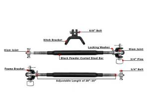 Cognito Motorsports - STABILIZERBARS | Cognito BulletProof Frame-Mounted Hitch Stabilizer Bars - Image 4
