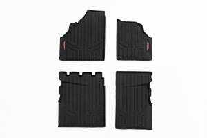 U-1103 | Rough Country Floor Mats For Can-Am Defender HD5/HD7/HD8/HD9/HD10 | First & Second Row
