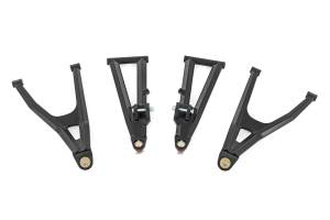 92098BLK | Rough Country Aluminum Control Arms, High Clearance, With 2 Inch Forward Offset For Honda Pioneer 1000-5