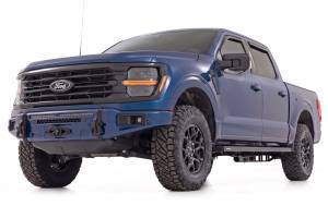 Rough Country - 13012-HX | Rough Country FXS Front Bumper, EcoBoost For Ford F-150 2WD/4WD | HX, Antimatter Blue, With Winch Mount - Image 3