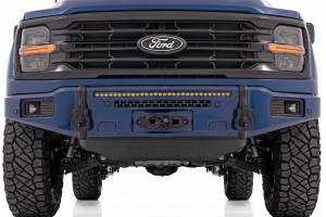 Rough Country - 13012-HX | Rough Country FXS Front Bumper, EcoBoost For Ford F-150 2WD/4WD | HX, Antimatter Blue, With Winch Mount - Image 6