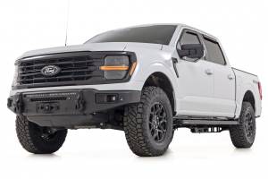 Rough Country - 13012 | Rough Country FXS Front Bumper, EcoBoost For Ford F-150 2WD/4WD | Flat Black, With Winch Mount - Image 3