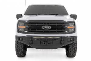 Rough Country - 13012 | Rough Country FXS Front Bumper, EcoBoost For Ford F-150 2WD/4WD | Flat Black, With Winch Mount - Image 5