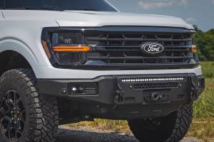 Rough Country - 13012 | Rough Country FXS Front Bumper, EcoBoost For Ford F-150 2WD/4WD | Flat Black, With Winch Mount - Image 8
