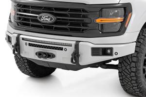 13012-A3 | Rough Country FXS Front Bumper, EcoBoost For Ford F-150 2WD/4WD | A3, Space White, With Winch Mount
