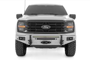 Rough Country - 13012-A3 | Rough Country FXS Front Bumper, EcoBoost For Ford F-150 2WD/4WD | A3, Space White, With Winch Mount - Image 4