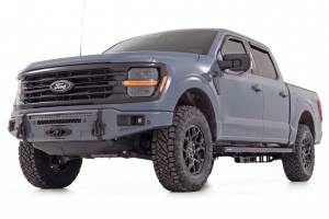 Rough Country - 13012-G4 | Rough Country FXS Front Bumper, EcoBoost For Ford F-150 2WD/4WD | G4, Azure Gray, With Winch Mount - Image 2