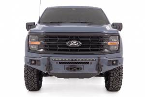Rough Country - 13012-G4 | Rough Country FXS Front Bumper, EcoBoost For Ford F-150 2WD/4WD | G4, Azure Gray, With Winch Mount - Image 4