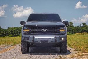 Rough Country - 13012-G4 | Rough Country FXS Front Bumper, EcoBoost For Ford F-150 2WD/4WD | G4, Azure Gray, With Winch Mount - Image 9