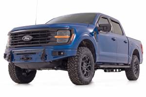 Rough Country - 13012-E9 | Rough Country FXS Front Bumper, EcoBoost For Ford F-150 2WD/4WD | E9, Argon Blue, With Winch Mount - Image 3