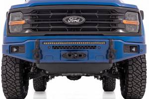 Rough Country - 13012-E9 | Rough Country FXS Front Bumper, EcoBoost For Ford F-150 2WD/4WD | E9, Argon Blue, With Winch Mount - Image 6