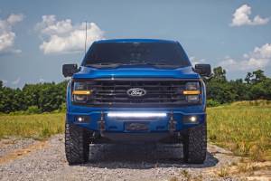 Rough Country - 13012-E9 | Rough Country FXS Front Bumper, EcoBoost For Ford F-150 2WD/4WD | E9, Argon Blue, With Winch Mount - Image 9