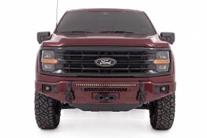 Rough Country - 13012-E2 | Rough Country FXS Front Bumper, EcoBoost For Ford F-150 2WD/4WD | E2, Magma Red, With Winch Mount - Image 4