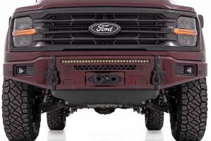 Rough Country - 13012-E2 | Rough Country FXS Front Bumper, EcoBoost For Ford F-150 2WD/4WD | E2, Magma Red, With Winch Mount - Image 6