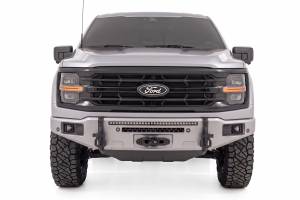 Rough Country - 13012-JS | Rough Country FXS Front Bumper, EcoBoost For Ford F-150 2WD/4WD | JS, Iconic Silver, With Winch Mount - Image 4