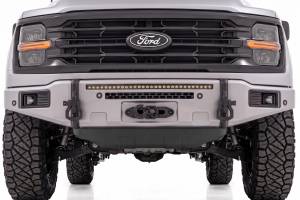 Rough Country - 13012-JS | Rough Country FXS Front Bumper, EcoBoost For Ford F-150 2WD/4WD | JS, Iconic Silver, With Winch Mount - Image 6