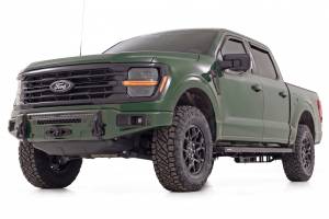 Rough Country - 13012-DB | Rough Country FXS Front Bumper, EcoBoost For Ford F-150 2WD/4WD | DB, Shelter Green, With Winch Mount - Image 2