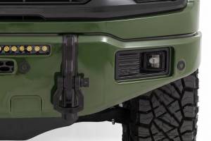 Rough Country - 13012-DB | Rough Country FXS Front Bumper, EcoBoost For Ford F-150 2WD/4WD | DB, Shelter Green, With Winch Mount - Image 5