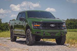 Rough Country - 13012-DB | Rough Country FXS Front Bumper, EcoBoost For Ford F-150 2WD/4WD | DB, Shelter Green, With Winch Mount - Image 7