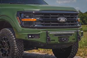 Rough Country - 13012-DB | Rough Country FXS Front Bumper, EcoBoost For Ford F-150 2WD/4WD | DB, Shelter Green, With Winch Mount - Image 8