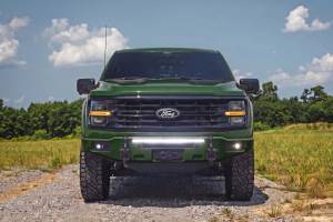Rough Country - 13012-DB | Rough Country FXS Front Bumper, EcoBoost For Ford F-150 2WD/4WD | DB, Shelter Green, With Winch Mount - Image 9