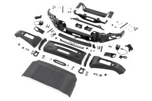 Rough Country - 13012-DR | Rough Country FXS Front Bumper, EcoBoost For Ford F-150 2WD/4WD | DR, Avalanche Gray, With Winch Mount - Image 2