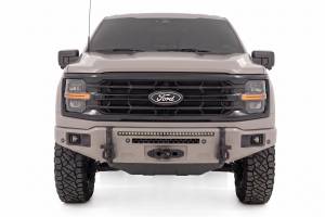 Rough Country - 13012-DR | Rough Country FXS Front Bumper, EcoBoost For Ford F-150 2WD/4WD | DR, Avalanche Gray, With Winch Mount - Image 4
