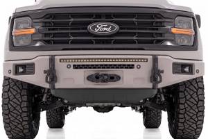 Rough Country - 13012-DR | Rough Country FXS Front Bumper, EcoBoost For Ford F-150 2WD/4WD | DR, Avalanche Gray, With Winch Mount - Image 6