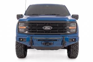 Rough Country - 13012-B3 | Rough Country FXS Front Bumper, EcoBoost For Ford F-150 2WD/4WD | B3, Atlas Blue, With Winch Mount - Image 2