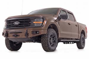 Rough Country - 13012-LJ | Rough Country FXS Front Bumper, EcoBoost For Ford F-150 2WD/4WD | LJ, Darkened Bronze, With Winch Mount - Image 3