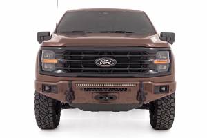 Rough Country - 13012-LJ | Rough Country FXS Front Bumper, EcoBoost For Ford F-150 2WD/4WD | LJ, Darkened Bronze, With Winch Mount - Image 4