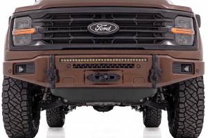 Rough Country - 13012-LJ | Rough Country FXS Front Bumper, EcoBoost For Ford F-150 2WD/4WD | LJ, Darkened Bronze, With Winch Mount - Image 6