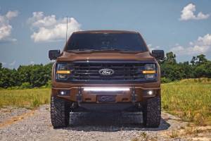 Rough Country - 13012-LJ | Rough Country FXS Front Bumper, EcoBoost For Ford F-150 2WD/4WD | LJ, Darkened Bronze, With Winch Mount - Image 10