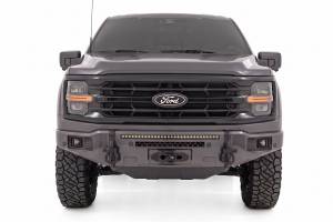 Rough Country - 13012-M7 | Rough Country FXS Front Bumper, EcoBoost For Ford F-150 2WD/4WD | M7, Carbonized Gray, With Winch Mount - Image 5