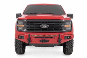 Rough Country - 13012-PQ | Rough Country FXS Front Bumper, EcoBoost For Ford F-150 2WD/4WD | PQ, Race Red, With Winch Mount - Image 4
