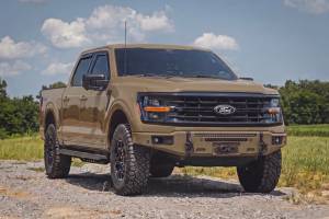 Rough Country - 13012-T9 | Rough Country FXS Front Bumper, EcoBoost For Ford F-150 2WD/4WD | T9, Marsh Gray, With Winch Mount - Image 7