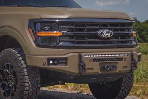Rough Country - 13012-T9 | Rough Country FXS Front Bumper, EcoBoost For Ford F-150 2WD/4WD | T9, Marsh Gray, With Winch Mount - Image 8