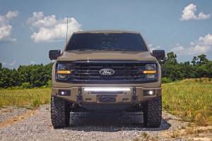 Rough Country - 13012-T9 | Rough Country FXS Front Bumper, EcoBoost For Ford F-150 2WD/4WD | T9, Marsh Gray, With Winch Mount - Image 9