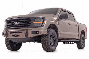 Rough Country - 13012-D1 | Rough Country FXS Front Bumper, EcoBoost For Ford F-150 2WD/4WD | D1, Stone Gray, With Winch Mount - Image 3