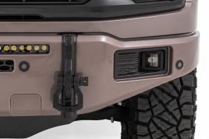 Rough Country - 13012-D1 | Rough Country FXS Front Bumper, EcoBoost For Ford F-150 2WD/4WD | D1, Stone Gray, With Winch Mount - Image 4