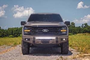 Rough Country - 13012-D1 | Rough Country FXS Front Bumper, EcoBoost For Ford F-150 2WD/4WD | D1, Stone Gray, With Winch Mount - Image 9