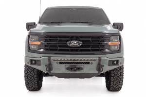 Rough Country - 13012-BN | Rough Country FXS Front Bumper, EcoBoost For Ford F-150 2WD/4WD | BN, Silver Spruce, With Winch Mount - Image 4