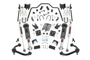 48340 | Rough Country 3 Inch Lowering Kit, 5 Inch Rear Lowering, M1 Struts And Shocks For Ford F-150 4WD