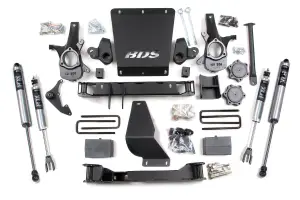 BDS181FS | BDS Suspension 4.5 Inch Lift Kit For Chevrolet Silverado / GMC Sierra 1500 4WD | Rear 5 Inch Block Kit | Fox 2.0 Performance Series Shocks