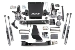 BDS181H | BDS Suspension 4.5 Inch Lift Kit For Chevrolet Silverado / GMC Sierra 1500 4WD | Rear 5 Inch Block Kit | NX2 Nitro Series Shocks