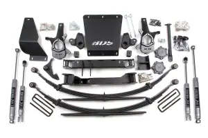 BDS182H | BDS Suspension 4.5 Inch Lift Kit For Chevrolet Silverado / GMC Sierra 1500 4WD | Rear Leaf Springs | NX2 Nitro Series Shocks